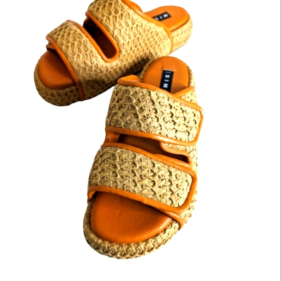 Simon Miller Woven Raffia Vegan Cro Slide Sandals...Size 41/10-11 - Picture 3 of 13